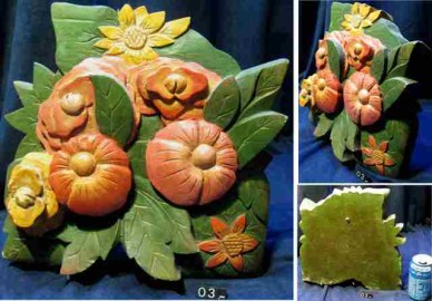 03 CUADRO 3D FLORES MADERA